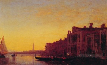 Grand Canal Venise Barbizon Félix Ziem Bateaux Peinture à l'huile